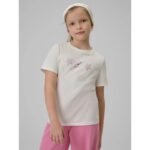 Girls regular printed T-shirt 4F 4FJRSS26TTSHF3455-11S