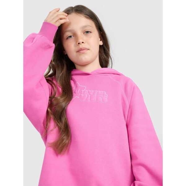 Girls sweatshirt with hood, open, 4F 4FJRAW25TSWSF2439-54S