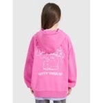 Girls sweatshirt with hood, open, 4F 4FJRAW25TSWSF2439-54S - Image 2
