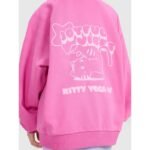 Girls sweatshirt with hood, open, 4F 4FJRAW25TSWSF2439-54S - Image 5