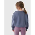 Girls sweatshirt without a hood, 4F 4FJRSS24TSWSF1331-32S - Image 2