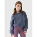 Girls sweatshirt without a hood, 4F 4FJRSS24TSWSF1331-32S
