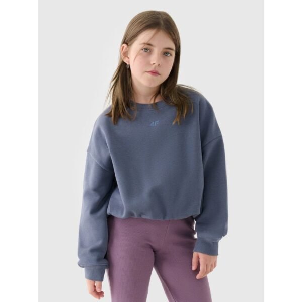 Girls sweatshirt without a hood, 4F 4FJRSS24TSWSF1331-32S