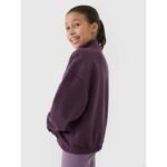 Girls sweatshirt without zipper, without hood 4F 4FJRSS25TSWSF2058-50S - Image 2