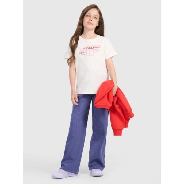 Girls wide-leg sweatpants 4F 4FJRAW25TTROF1598-33S