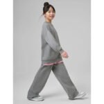 Girls wide-leg sweatpants 4F 4FJRSS26TTROF1726-25M - Image 5