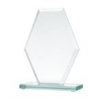 Glass trophy with a broken base - Image 2