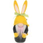 gnome bunny boy 20cm yellow with gift bag spring decoration - Image 2