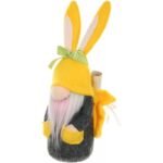 gnome bunny boy 20cm yellow with gift bag spring decoration - Image 3