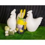 gnome bunny boy 20cm yellow with gift bag spring decoration - Image 6
