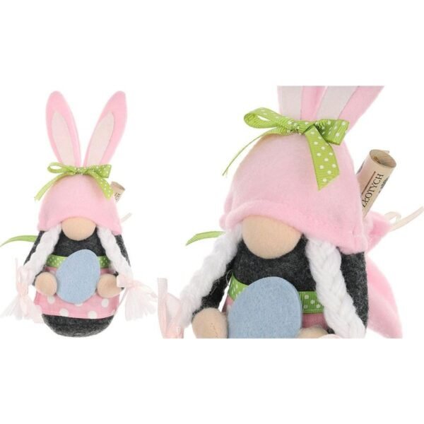 Gnome Bunny Girl 20cm Pink with Gift Bag Spring Decoration