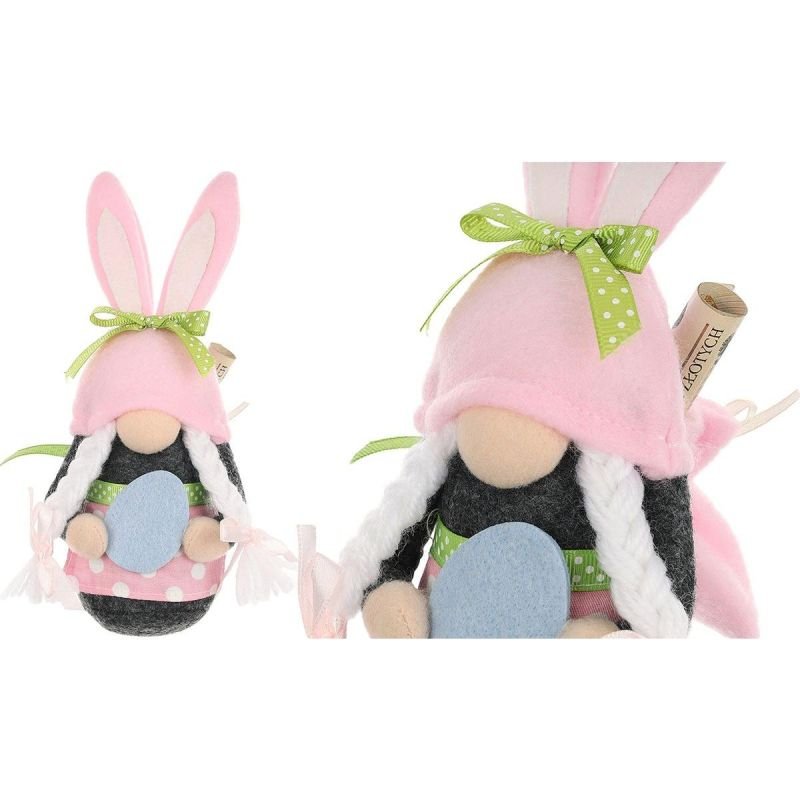 lupin-wear-ca-gnome-bunny-girl-20cm-pink-with-gift-bag-spring-decoration-1844106 Gnome Bunny Girl 20cm Pink with Gift Bag Spring Decoration - Image 1