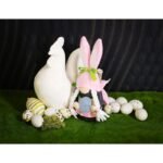 Gnome Bunny Girl 20cm Pink with Gift Bag Spring Decoration - Image 6