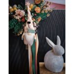 gnome butterfly pink 25cm spring decoration - Image 5