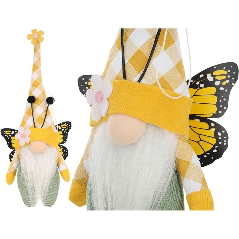 lupin-wear-ca-gnome-butterfly-yellow-25cm-spring-decoration-1843341 GNOME BUTTERFLY YELLOW 25CM SPRING DECORATION - Image 1
