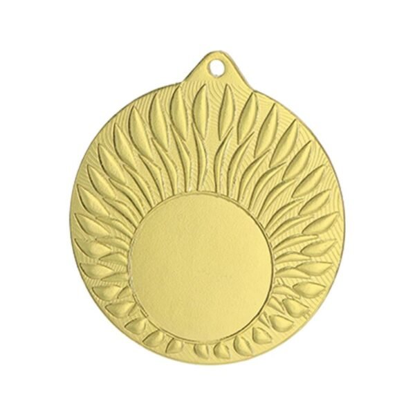Gold medal with space for a 25 mm emblem - steel