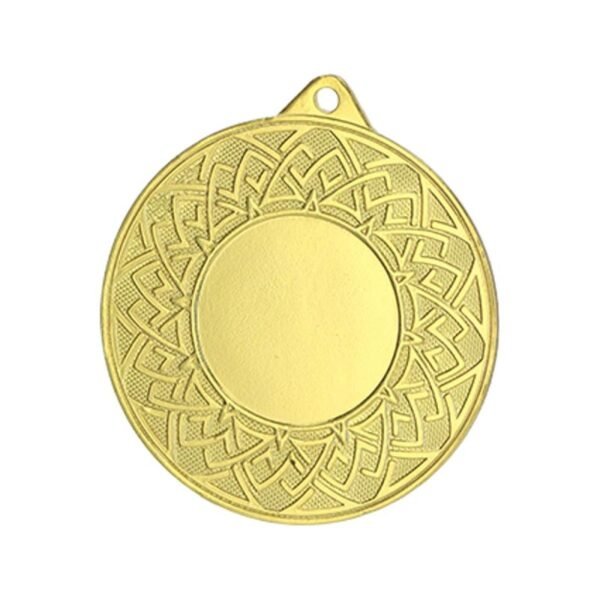 Gold medal with space for a 25 mm emblem - steel