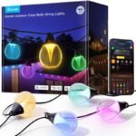 Govee H7025 RGBICW Outdoor String Lights, 14.63m, 2.4GHz Wi-Fi + Bluetooth