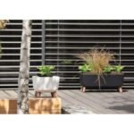 GRACIA SQUARE FLOWERPOT 24x24CM ANTHRACITE - Image 2