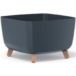 GRACIA SQUARE FLOWERPOT 24x24CM ANTHRACITE - Image 4