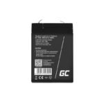 GREEN CELL GEL BATTERY AGM15 6V 4AH - Image 2
