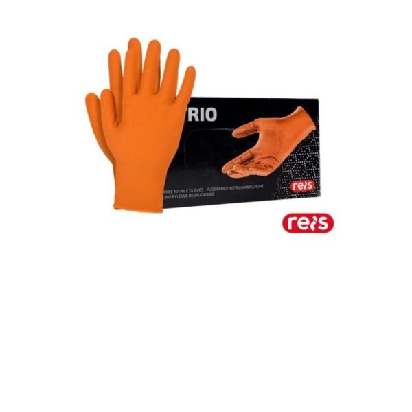 GRIZZLY nitrile gloves orange L 50 pcs
