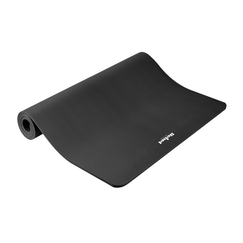 lupin-wear-ca-gymnastics-mat-for-yoga-pilates-fitness-190x115cm-2cm-thick-nbr-material-black-rebel-active-3236504 Gymnastics mat for yoga, pilates, fitness, 190x115cm, 2cm thick, NBR material, black, REBEL ACTIVE - Image 1