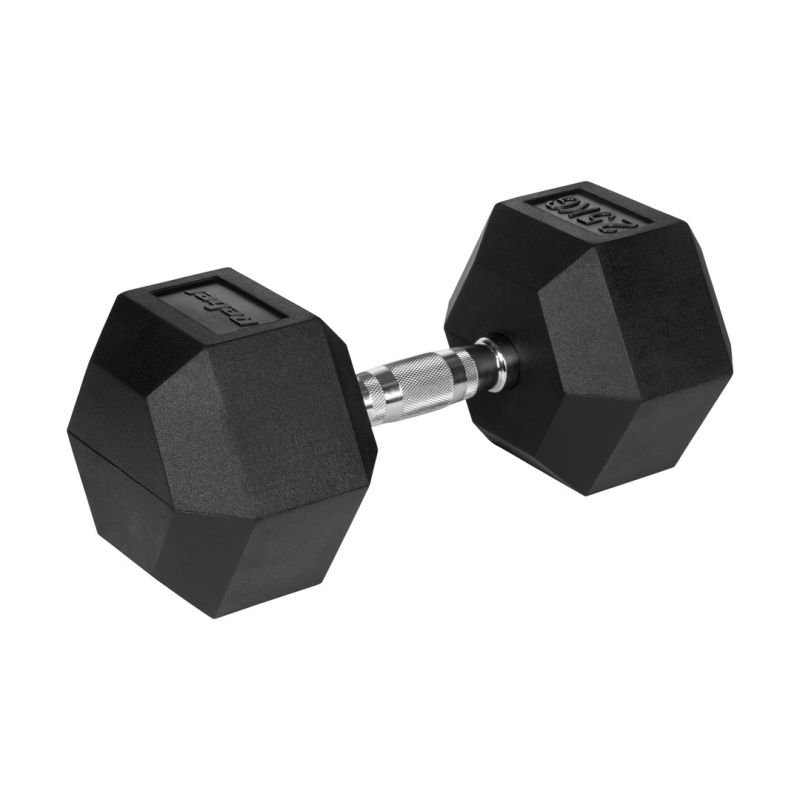 lupin-wear-ca-hex-25-kg-rubber-coated-cast-iron-dumbbell-rebel-active-2953039 HEX 25 kg rubber-coated cast iron dumbbell REBEL ACTIVE - Image 1