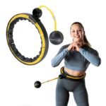HHM21 HULA HOP BLACK/YELLOW WITH MAGNETS, TPE PROTECTION AND WEIGHT + HMS COUNTER - Image 2
