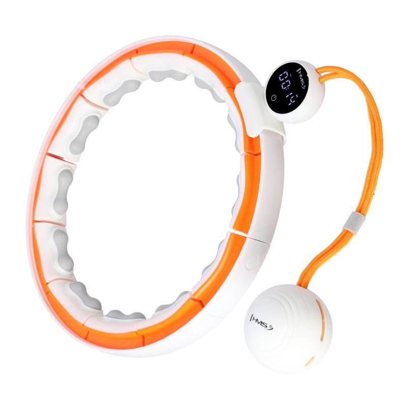 lupin-wear-ca-hhm21-hula-hop-white-orange-with-magnets-tpe-protection-and-weight-hms-counter-1563349 HHM21 HULA HOP WHITE/ORANGE WITH MAGNETS, TPE PROTECTION AND WEIGHT + HMS COUNTER - Image 1
