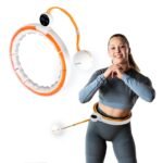 HHM21 HULA HOP WHITE/ORANGE WITH MAGNETS, TPE PROTECTION AND WEIGHT + HMS COUNTER - Image 2