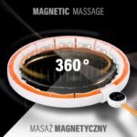 HHM21 HULA HOP WHITE/ORANGE WITH MAGNETS, TPE PROTECTION AND WEIGHT + HMS COUNTER - Image 3