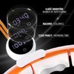 HHM21 HULA HOP WHITE/ORANGE WITH MAGNETS, TPE PROTECTION AND WEIGHT + HMS COUNTER - Image 7