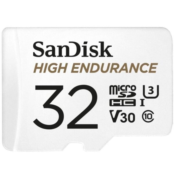 High Endurance microSDHC 32GB V30 with adapter (recorders and monitoring)