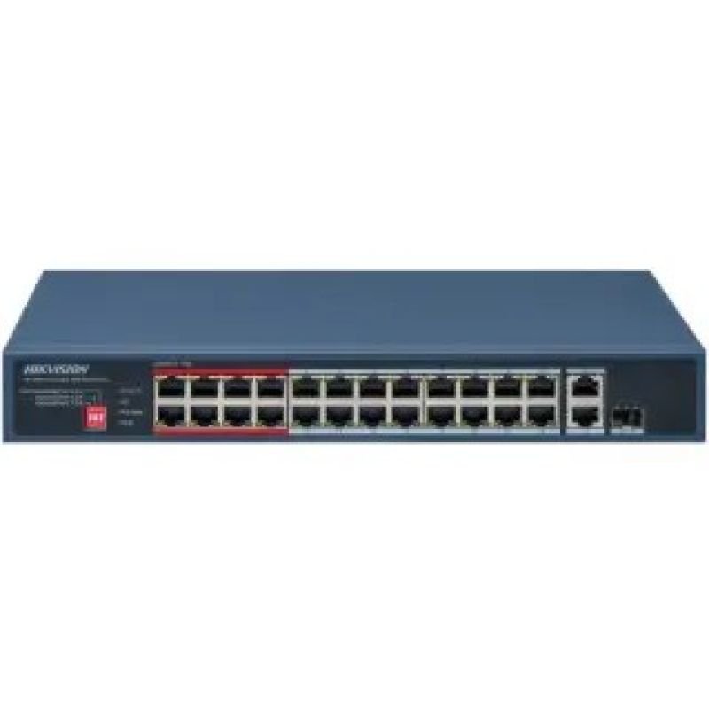 lupin-wear-ca-hikvision-ds-3e0326p-e-m-c-fast-ethernet-unmanaged-24-port-poe-switch-3140780 Hikvision DS-3E0326P-E/M(C) Fast Ethernet Unmanaged 24-Port POE Switch - Image 1
