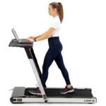 HMS LOOP12 MULTI Electric Treadmill with Desk 1-12 km/h, Gray - Image 8