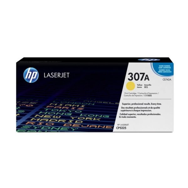 HP 307A original yellow LaserJet toner cartridge