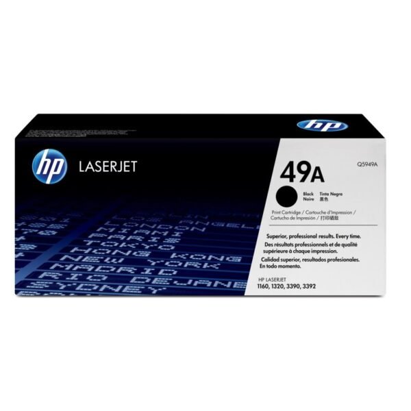 HP 49A original black LaserJet toner cartridge