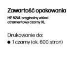 HP 62XL Original Black XL Ink Cartridge - Image 8