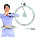 Hula hoop HMS HHM14 with magnets, weight and counter green - Image 2