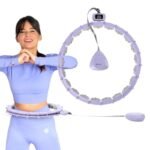 Hula hoop HMS HHM14 with magnets, weight and counter purple - Image 2