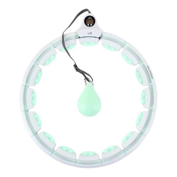 Hula hoop HMS HHW06 with studs, weight and counter green