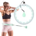 Hula hoop HMS HHW06 with studs, weight and counter green - Image 2