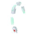 Hula hoop HMS HHW06 with studs, weight and counter green - Image 7