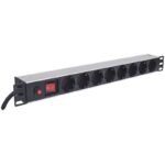 INTELLINET POWER STRIP RACK 19 X 8 1U SCHUKO 3M FUSE 713986 - Image 2