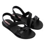 Ipanema Vibrant womens sandals shoes, fashionable and comfortable, black