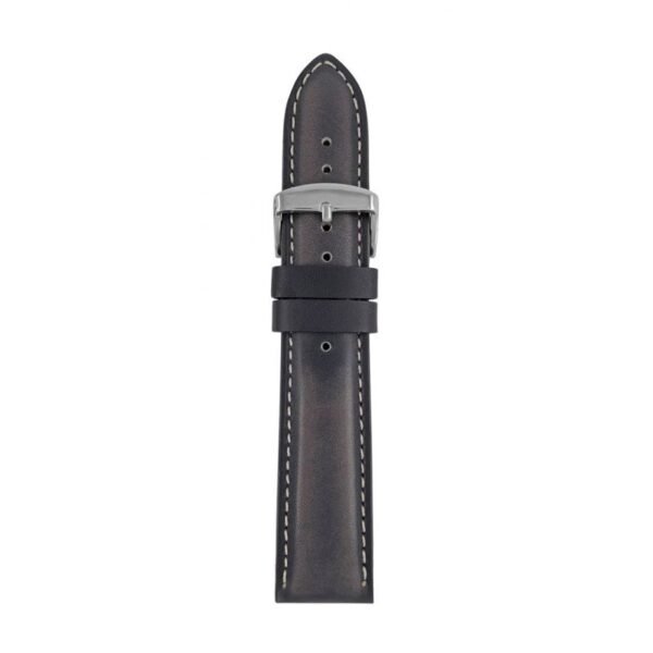Iron Annie Leather Strap, Dark Blue, 22mm