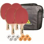 JOOLA FAMILY TABLE TENNIS SET 4 SPIRIT RACKETS 10 BALLS - Image 4