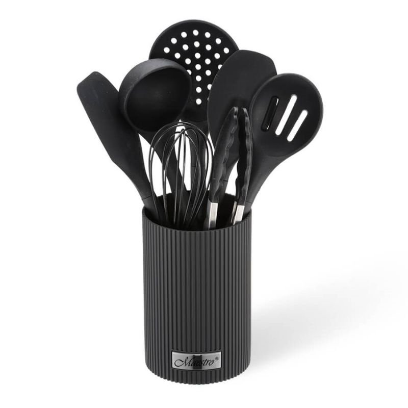 lupin-wear-ca-kitchen-utensils-8-pieces-mr-1542-black-maestro-2047955 Kitchen utensils 8 pieces MR-1542-BLACK MAESTRO - Image 1