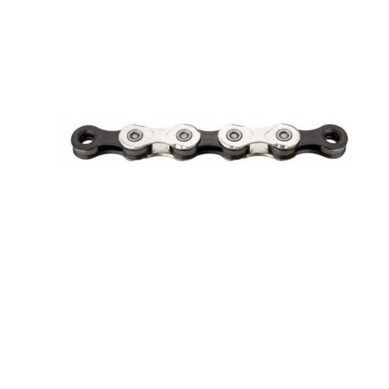 lupin-wear-ca-kmc-chain-x12-126-links-silver-black-foil-1892495 KMC Chain X12 126 Links Silver Black Foil - Image 1